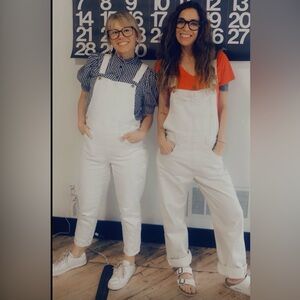 We The Free Ziggy Overalls- Cream- Small